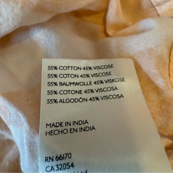 Anthropologie Pilcro Womens Boho Raw Hem Oversized Airy Button Down Shirt - Picture 7 of 7